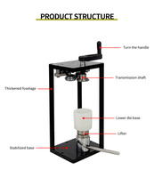 Energiebesparende handmatige blikkenverzegelmachine voor frisdrank, bier, fruitthee en blikverpakkingen