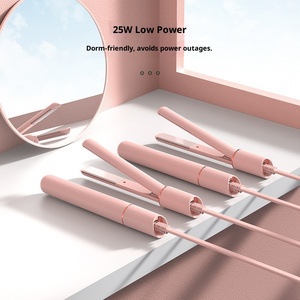 Fer à lisser et à boucler en céramique Binwang, double usage, pour cheveux raides et bouclés, utilisation humide et sèche, mini portable, idéal pour les franges en dortoir - Product Image 2