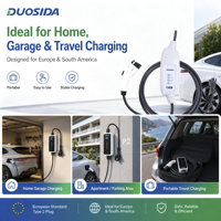 Prise EV Mode 2 J1772 fiable et intelligente, fabriquée par DUOSIDA, nouvelle version, 16A