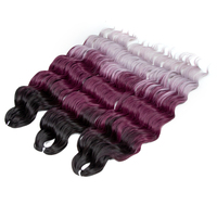 Ariel Curl Machine Double Weft Futura Brazilian Crochet Synthetic High Temperature Fiber Hair Curly Soft Loose Ocean Wave