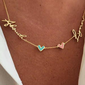 <span class=keywords><strong>Collier</strong></span> personnalisé en acier inoxydable avec pendentifs cœur de <span class=keywords><strong>naissance</strong></span> des 12 mois, bijoux pour cadeaux, marques, dropshipping - Product Image 2