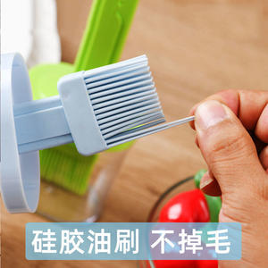 多功能便携式健康油刷<span class=keywords><strong>2</strong></span>合1玻璃油瓶和硅胶刷，用于烹饪烘焙烧烤空气油炸锅 - Product Image 3