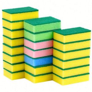 10pcs/bag <b>Environment</b> Friendly Rectangle 750%-2000% Water Absorption Restaurant Household Kitchen Cleaning Sponge Scourer Usa - Product Image 1