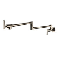 Robinet de cuisine mural pliable Hongdec, design moderne, rotatif, eau chaude et froide