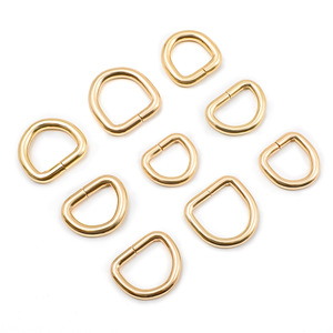 ห่วงโลหะรูปตัว D ชุบทองอ่อน สำหรับตกแต่งกระเป๋าและเสื้อผ้า - Product Image 2