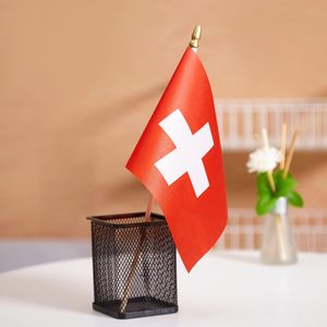 Expédition rapide, vente en gros, nouvelle mini-drapeau <span class=keywords><strong>suisse</strong></span> en <span class=keywords><strong>bois</strong></span> à tenir à la main pour les défilés sportifs, les fêtes, les festivals, les décorations - Product Image 5