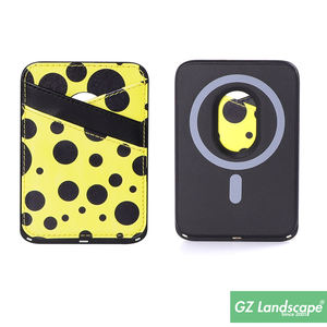 Cartera de bolsillo para tarjeta de crédito de 3 capas, bolsa adhesiva magnética para efectivo, tarjetero de sublimación de cuero personalizado a granel para la parte posterior de la caja del teléfono - Product Image 3