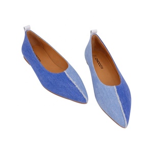 <span class=keywords><strong>Scarpe</strong></span> a punta piatta da donna personalizzate all'ingrosso in Denim <span class=keywords><strong>blu</strong></span> per bambini Slip on <span class=keywords><strong>scarpe</strong></span> da balletto Casual per ragazze - Product Image 5