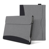 Étui de protection complet en PC rigide et tissu avec support multi-angles et support pour stylet pour Microsoft Surface Go 1/2/3/4
