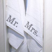 Ensemble de serviettes de bain pour le visage et les mains de l'hôtel 5 étoiles 100% coton tissé séchage rapide blanc logo personnalisé serviettes en lin pour les mains