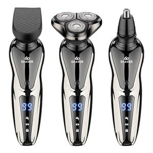 Portable épilateur LCD affichage rasoir électrique étanche tondeuse nez barbe Rechargeable rasoir hommes visage cheveux rasoir - Product Image 1