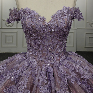 Robe de soirée de luxe 9953-1, couleur violet clair, robe de soirée de haute qualité, robe à paillettes pour femmes - Product Image 6