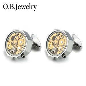 New arrival của men cá nhân mạ vàng cơ chế xem <span class=keywords><strong>cufflinks</strong></span> - Product Image 3