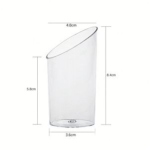 Vasos de Plástico Transparente para Parfait de 2.2 oz, Vasos Pequeños Reutilizables para Servir en Fiestas, Mini Vasos para Postres con Cucharas para Degustación de Postres - Product Image 2