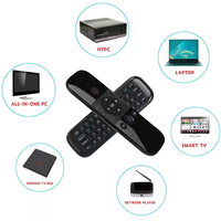 Ihomemix M8 Télécommande vocale Air Mouse double face sans fil infrarouge avec fonction d'apprentissage + Mini clavier