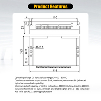 Controlador de Motor de Circuito Cerrado 24-80VDC 5A 8A Pico, Servoaccionamiento Híbrido con RS232 HB808C V38 para Automatización CNC