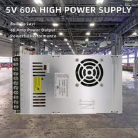 Transformateur haute puissance Chengrui 5V 60A 201-300W, driver LED industriel, alimentation à découpage à sortie unique S-300-5 50/60Hz