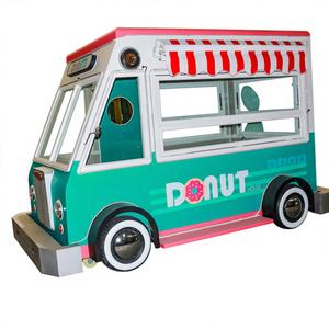 Remorque alimentaire mobile multifonctionnelle entièrement équipée en fibre de verre et acier inoxydable pour la vente de glaces, hot-dogs, frites et snacks - Product Image 1