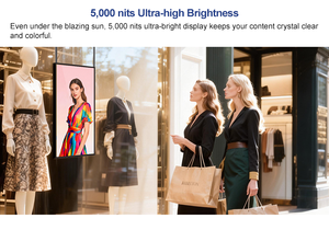 Nouveau produit 2026 – Écran numérique d'affichage en vitrine haute luminosité de 55 pouces pour installation murale/suspendue/sur pied en intérieur Adh06 5 000 - Product Image 4