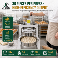 Machine commerciale manuelle à diviser la pâte, 36 portions, robuste, pour boulangerie, coupe économe en énergie