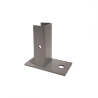 Base de support verticale en tôle avec fentes réglables pour l'installation de cadres et d'équipements