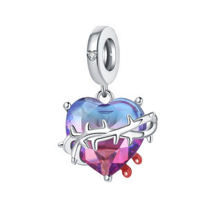 2026 Hot Selling <b>Copper</b> Thorn Heart Pendant <b>Bracelet</b>, Unique and Versatile DIY <b>Bracelet</b> Jewelry Accessories, Wholesale - Product Image 1