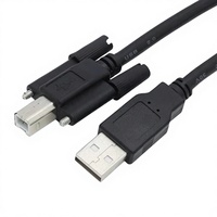 Cable de Impresión USB 2.0 con Tornillo y Puerto Cuadrado para Impresora, Conductor de Cobre