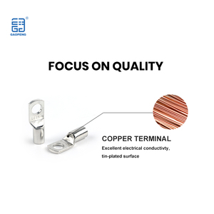 Gaopeng điện SC Cáp Lugs SC4-<span class=keywords><strong>6</strong></span> & SC25-8 ống đồng đóng hộp thiết bị đầu cuối dây Mũi thiết bị đầu cuối - Product Image 5