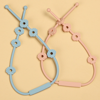 Dongli Clips de sucette en silicone pour nouveau-né de couleur personnalisée Longes de sucette en silicone en forme de coquille