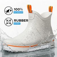 Bottes de jardin pour hommes, souples et antidérapantes, chaussures de pêche pour l'automne et la pluie