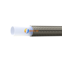 Tuyau en téflon tressé en acier inoxydable, tuyau PTFE résistant à la corrosion, résistant aux hautes températures, résistant au feu, tuyau d'huile, tuyau de frein pour voiture automatique