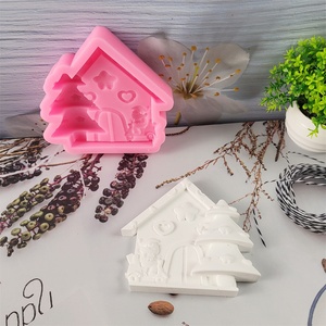 Moldes de fundición de resina hechos a mano para adornos decorativos DIY estilo Ins silicona decoración de la habitación de Navidad moldes W0309 - Product Image 4