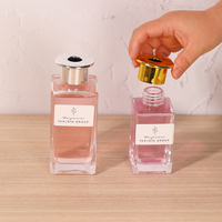 Diffuseur d'huiles parfumées carré, purificateur d'air transparent 110/240ml, soin personnel, aromathérapie d'ambiance, bouteille en verre avec bouchon à vis et bâtonnets
