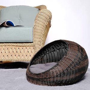 Cama de mimbre hecha a mano para gato, para mascota, para perro grande, barata, China - Product Image 6