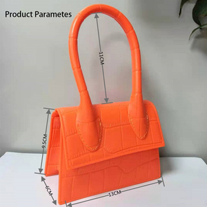 2023 <span class=keywords><strong>TikTok</strong></span> กระเป๋าถือขนาดเล็กสำหรับฤดูใบไม้ร่วงฤดูหนาวกระเป๋าสะพายไหล่หนังพียูพิมพ์ลายจระเข้สำหรับเด็กกระเป๋าถือขนาดเล็ก - Product Image 5