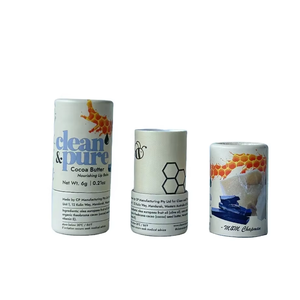 Tube d'emballage en papier robuste avec logo imprimé, 100 % recyclé, tube rond personnalisé de grande taille avec couvercle - Product Image 1