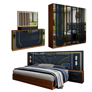 Ensemble de <span class=keywords><strong>chambre</strong></span> à coucher turque complet de luxe abordable, lit double, gain de place, rangement domestique, économique, moderne, ensemble de meubles de <span class=keywords><strong>chambre</strong></span> king size - Product Image 1