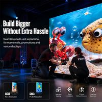 Layar LED Lipat Tiga Sisi, Panel LED Lipat Dua Sisi P2 P5 P4.81 untuk Pameran Toko Grosir