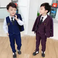 Costume trois pièces pour enfants, boutique coréenne, ensemble avec veste robe, garçon, hôte, costume pour bébé garçon, nouvelle collection 2019