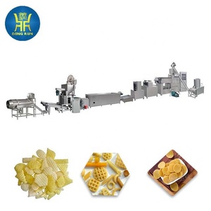 Automático 500kg Pani Puri 2D 3D Papad Snacks & Fryums Pellet Slanty Línea de producción Mariscos Máquina para hacer alimentos con freidora mezcladora - Product Image 2