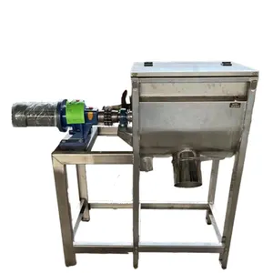 50L horizontal mixer SS316 mixing tank stainless steel agitator 100kgs powder 200L flour slow speed Emulsifying machine