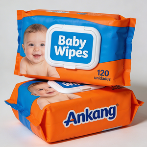 Lingettes pour bébés en gros, ingrédients biologiques, lingettes humides pour le visage et les gencives, fabrication sur mesure avec étiquette privée, biodégradables, douces, 100 lingettes pour bébés - Product Image 2