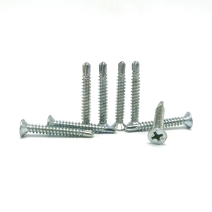 Full Size Custom Blue White Color Carbon Steel Fasteners Cross Recessed CSK Head Self Drilling <strong>Screw</strong> - Product Image 5