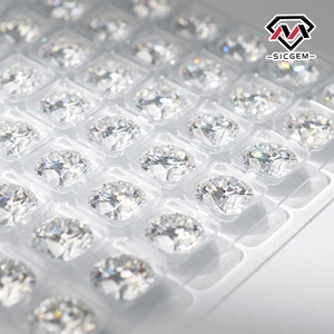 Đá Moissanite trắng tròn, giác cắt tròn, màu trắng, cấp VVS, 6.5mm, 1 carat, có chứng chỉ GRA, đang giảm giá - Product Image 4