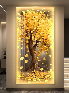 Decorazione del portico personalizzato dipinto salotto <span class=keywords><strong>moderno</strong></span> <span class=keywords><strong>sala</strong></span> <span class=keywords><strong>da</strong></span> <span class=keywords><strong>pranzo</strong></span> ricco albero di cristallo lampada <span class=keywords><strong>da</strong></span> parete Art LED <span class=keywords><strong>da</strong></span> parete - Product Image 3
