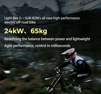 Motocicleta Eléctrica Todoterreno Surron Light Bee 2 24kW, Asistencia para Wheelies SWCON, Control de Tracción de 3 Etapas, RBS Regen Enduro, Proveedor de Fábrica