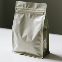 Sac vertical biodégradable personnalisable imprimé en gravure pour l'emballage des aliments secs, herbes, épices, fermeture éclair, film polyester