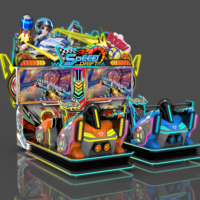 Machine de jeu d'arcade de haute qualité pour parc coloré, machine de loterie à monnayeur, jeu d'intérieur, course dynamique pour enfants