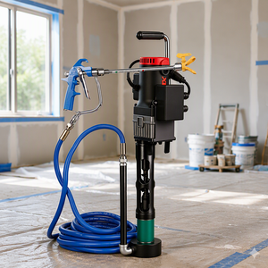 Macchina Spruzzatrice per Stucco ad Alta Efficienza, Spruzzatore Elettrico Airless per Intonaco di Pareti Interne ed Esterne - Product Image 4