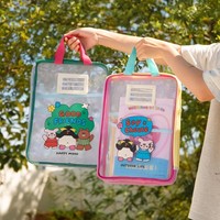 Pochette de présentation transparente en nylon personnalisable avec fermeture éclair, format A4/A5, pour documents scolaires et organisateur de papiers – Idéale pour vos affaires